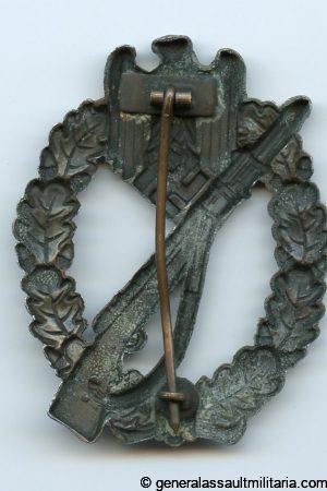 Infantry assault badge - Wilhelm Deumer bronze