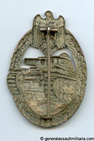 Panzer assault badge in silver - Otto Schickle