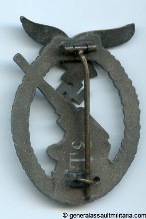 Luftwaffe Flak badge - Wilhelm Deumer
