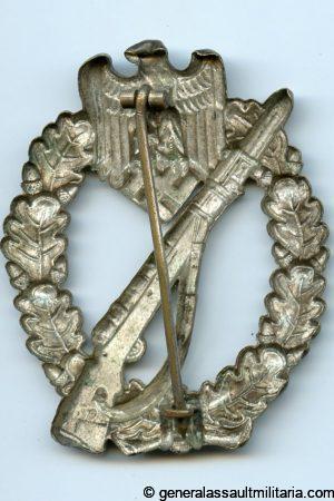 Infantry assault badge in silver - Wilhelm Deumer, Lüdenscheid