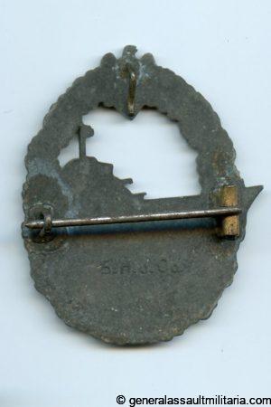 Kriegsmarine destroyer badge - Maker Sohni Heubach & Co