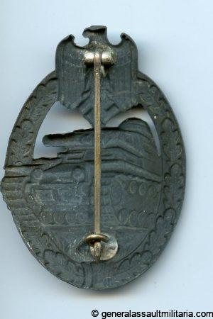 Panzer assault badge in silver - Wilhelm Deumer