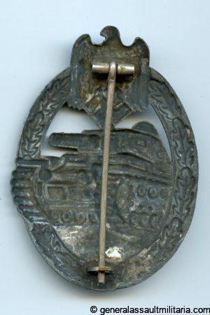 Panzer assault badge in silver - Schickle/Mayer