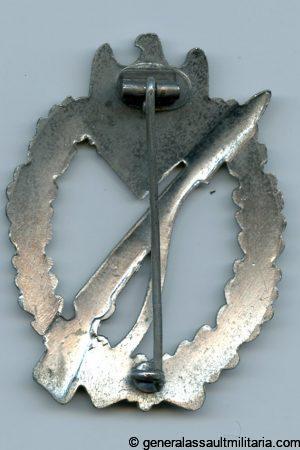 Infantry assault badge in silver - Ernst L. Müller