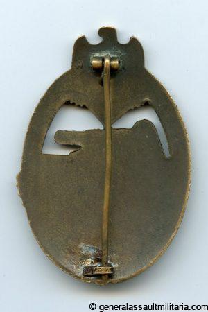 Panzer assault badge bronze - K. Wurster Markneunkirchen