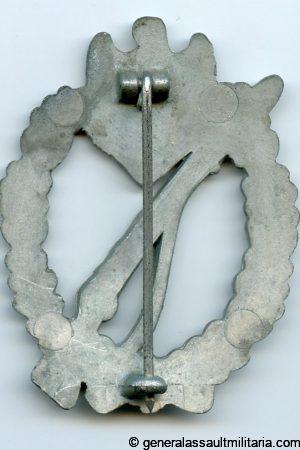 Infantry assault badge in silver - Assmann die '2'