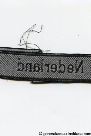 Waffen SS cufftitle 'Nederland' 23th SS division