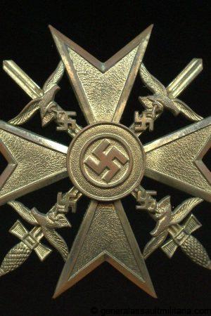 Spanish cross in gold - L/15 Otto Schickle, Pforzheim