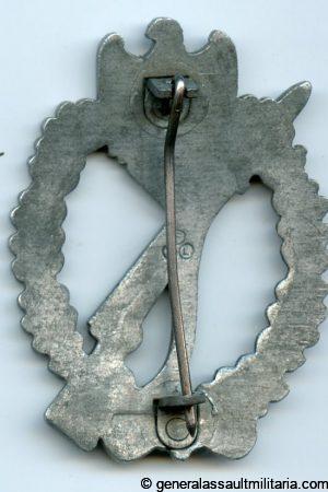 Infantry assault badge in silver - Friedrich Linden Lüdenscheid