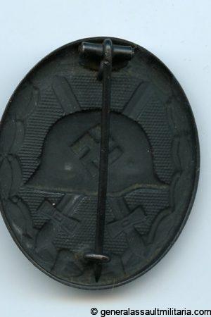 Wound badge in black - B.H. Mayer, Pforzheim