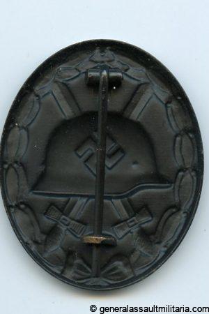Wound badge black (tombac) - Unknown maker