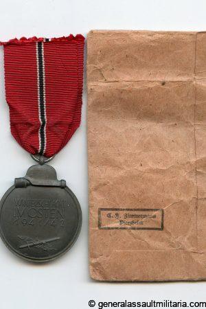 Winterschlacht im Osten medal + pouch M20