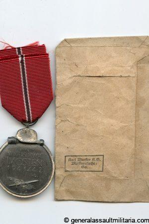 Winterschlacht im Osten medal + pouch M18