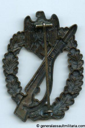 Infantry assault badge in bronze - Sohni Hubach & Co