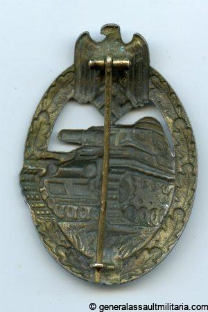 Panzer assault badge in bronze - Assmann & Söhne