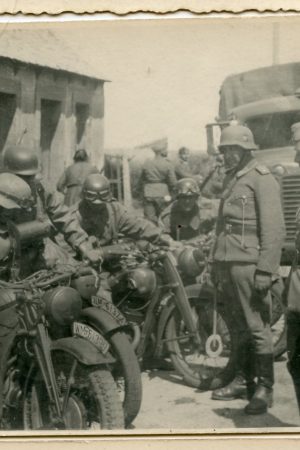 Small motorcycle infantry photo lot