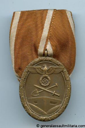 Single mounted West Wall medal