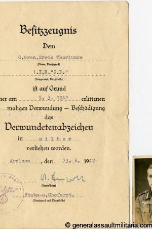 Grossdeutschland 1.I.R award document grouping
