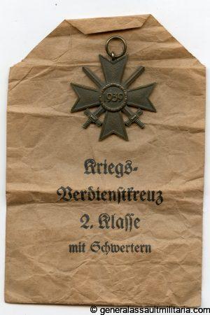 War merit cross + packet - UM Steinhauer & Lück