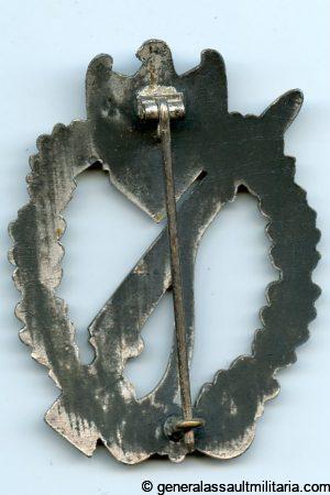 Infantry assault badge in silver - Franke & Co, Lüdenscheid