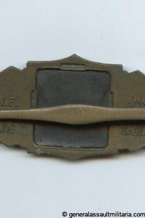 Close combat clasp in bronze - A.G. M.u.K. Gablonz