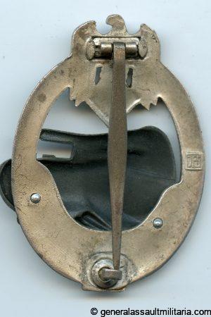 Panzer assault badge 25 in silver - JFS