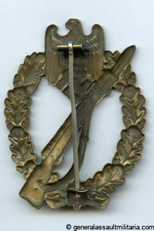 Infantry assault badge in bronze - Otto Schickle, Pforzheim