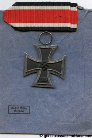Iron cross second class MM76 + Packet - E. Müller, Pforzheim