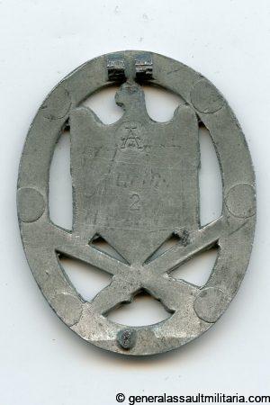 General assault badge - Assmann & Söhne, Lüdenscheid