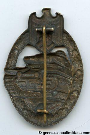 Panzer assault badge in silver - Schauerte & Höhfeld