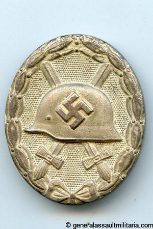 Wound badge in silver - Wächtler & Lange, Mittweida