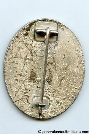 Wound badge in silver - MM107 Carl Wild, Hamburg