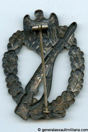 Infantry assault badge in silver - Assmann & Söhne, Lüdenscheid