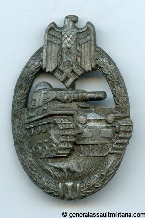 Panzer assault badge in bronze - Karl Wurster