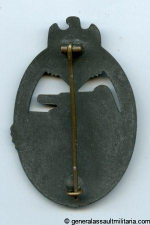 Panzer assault badge in bronze - Karl Wurster