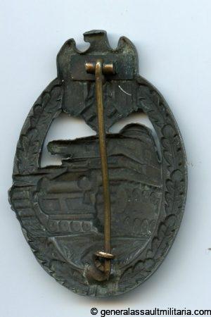 Panzer assault badge bronze - Wilhelm Deumer, Lüdenscheid