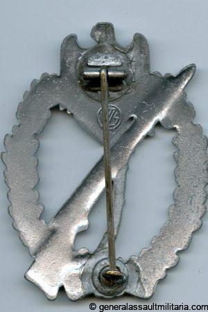 Infantry assault badge in silver - Fritz Zimmermann