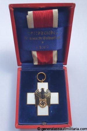 Volksplege medal 3. class cased - Gebrüder Godet & Co, Berlin