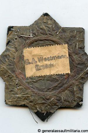 German cross in gold, cloth version for army soldiers
