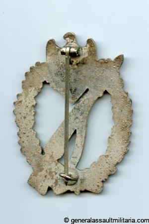 Infantry assault badge in silver - BSW micro mark