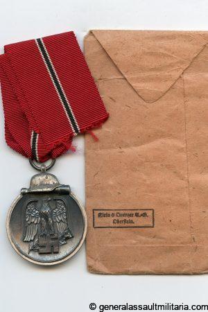 Ost medal + packet MM65 - Klein & Quenzer, Idar Oberstein