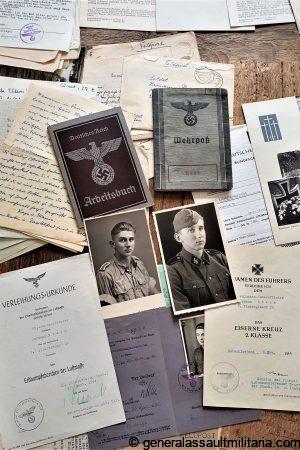 Compelete estate from SS Luftwaffe transfer Hermann Stein (KIA Italy)