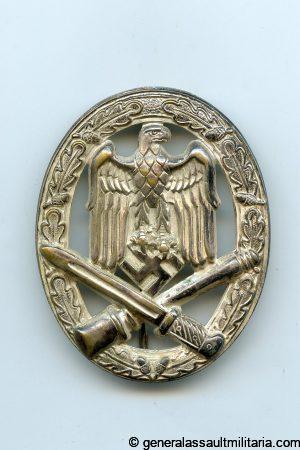 General assault badge in silver - Otto Schickle, Pforzheim
