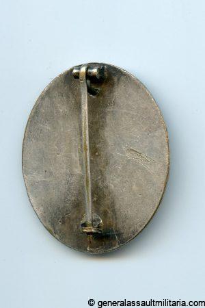 Wound badge in silver - Gustav Brehmer, Markneukirchen