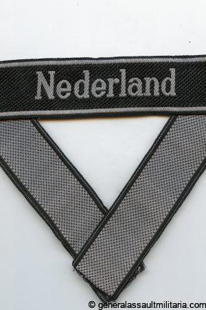 Waffen SS cufftitle ‘Nederland’ 23th SS division