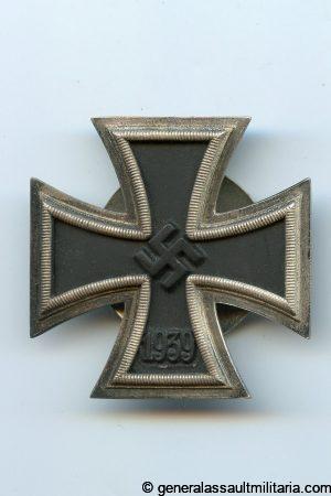 Iron cross first class SB + case - B.H. Mayer, Pforzheim