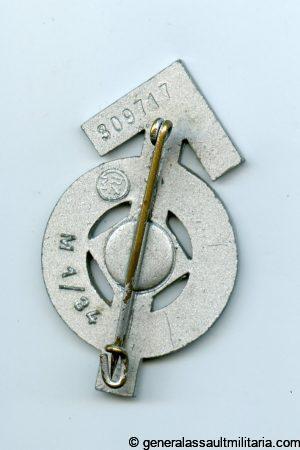 HJ proficiency badge RZM M1/34 - Karl Wurster, Markneukirchen