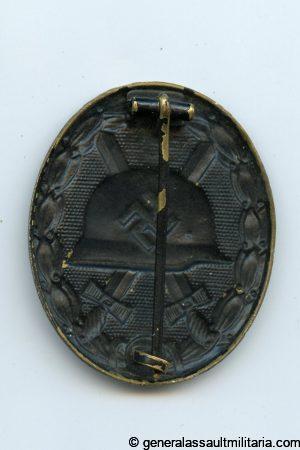 Wound badge in black 'übergrosse' variant - Deschler/Wiedmann