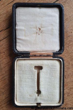Early wooden construction iron cross first class case