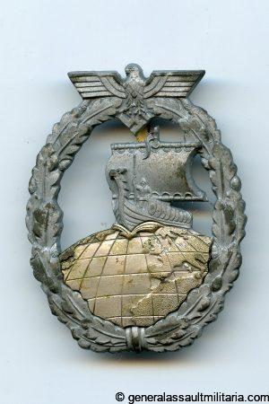 Kriegsmarine auxiliary cruiser badge – Steinhauer & Lück, Lüdenscheid